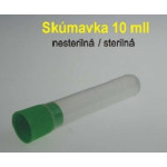 Skúmavka 10 cm3 - sterilná, s uzáverom 
